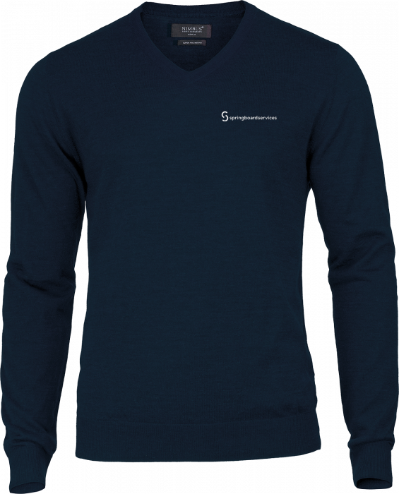 Nimbus CPH - Sbs V-Neck Pullover Men (Embroidered) - Navy